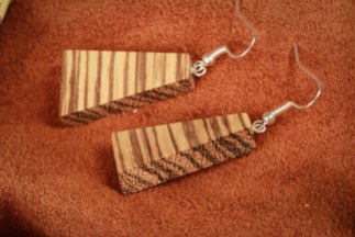 Zebra Wood Earrings